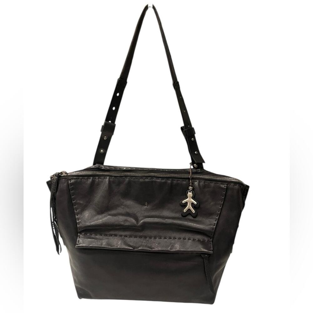 Henry Beguelin Black leather bag